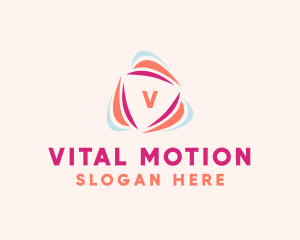 Active - Vitality Wellness Triangle logo design