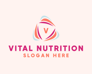 Vitality Wellness Triangle logo design