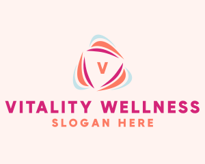 Vitality Wellness Triangle logo design