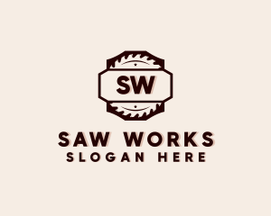 Woodworking Circular Saw logo design