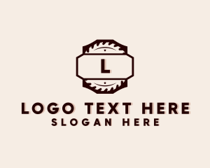 Lumber Mill - Woodworking Circular Saw logo design