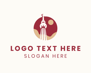 Culture - Tokyo Tower Landmark logo design