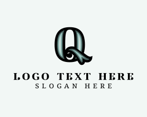 Tailoring - Stylish Company Brand Letter Q logo design