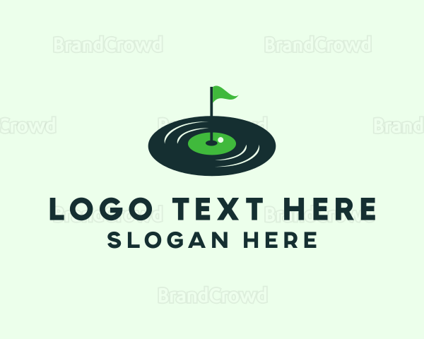 Vinyl Golfer Course Logo