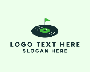 Grazing - Vinyl Golfer Course logo design