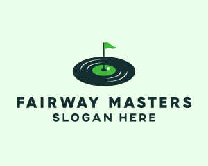 Golfer - Vinyl Golfer Course logo design