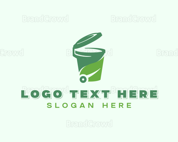 Trash Bin Garbage Disposal Logo