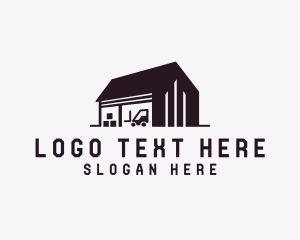Storage House - Construction Warehouse Stockroom logo design