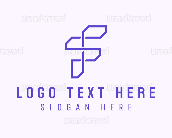 Tech Startup Letter F Logo