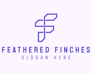 Tech Startup Letter F logo design