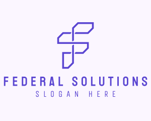 Tech Startup Letter F logo design