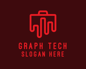 Graph - Briefcase Business Graph logo design