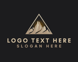 Peak - Mountain Hiking Peak logo design