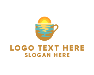 Aquatic - Aqua Mug Coffee logo design