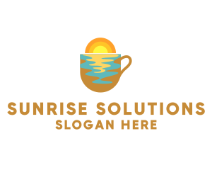 Aqua Mug Coffee logo design