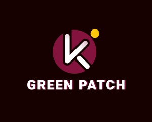 Patch - Circle Popsicle K logo design