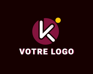 Patch - Circle Popsicle K logo design
