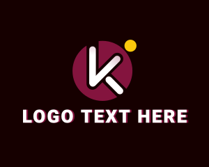 Media Agency - Circle Popsicle K logo design