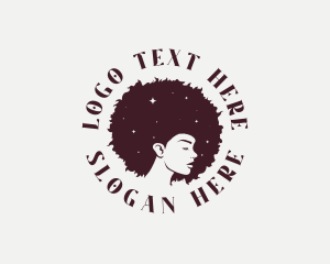 Lady - Beauty Hair Styling logo design