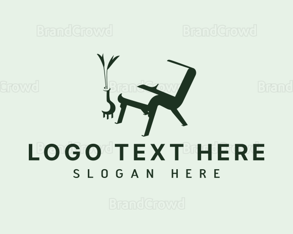 Armchair Plant Furniture Logo