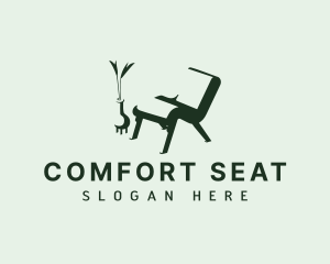 Armchair Plant Furniture logo design