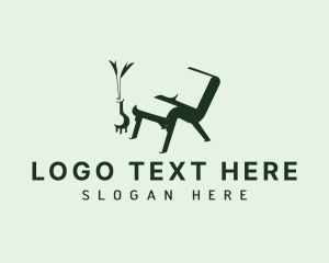 Armchair Plant Furniture Logo