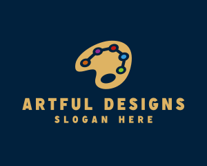 Online Art Palette  logo design