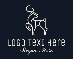 Livestock - Antelope Deer Animal logo design