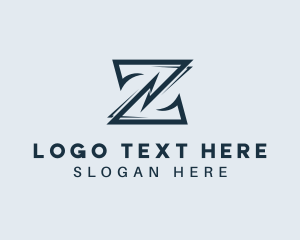 Electric - Digital Tech Lightning Letter Z logo design