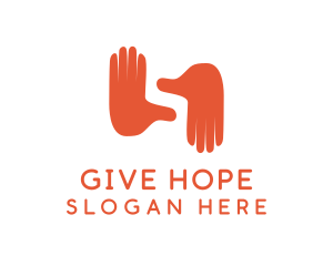 Donation - Hand Gesture Letter S logo design