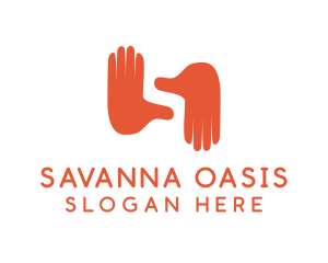 Hand Gesture Letter S  logo design