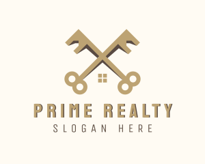 Home Realty Key logo design