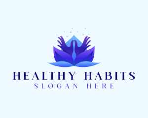 Lotus Floral Health logo design