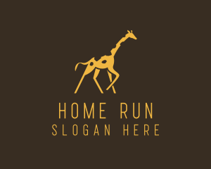 Running Wild Giraffe logo design