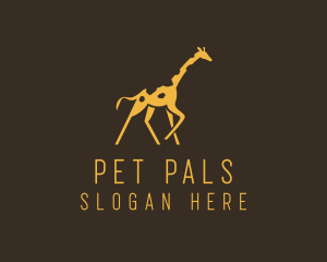 Running Wild Giraffe logo design