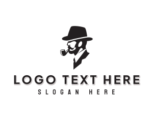 Mustache - Gentleman Tobacco Hat logo design