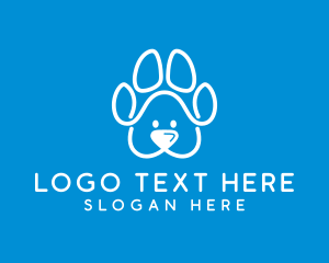 Cute - Cute Puppy Pawprint logo design