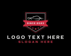 Auto Shop - Sports Car Badge logo design