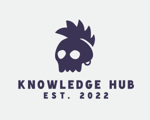Bike Club - Mohawk Punk Skull logo design