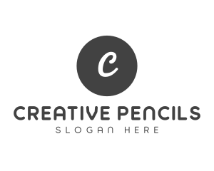 Generic Grey Brand Circle logo design