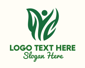 Tree - Plant Person Environmentalist logo design