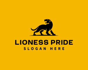 Beast Lioness Animal logo design