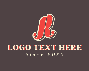 Calligraphy - Retro Fashion Company logo design