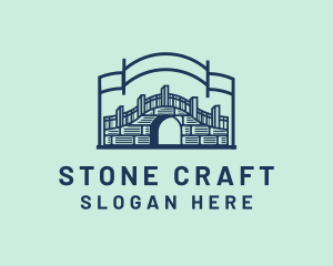 Stone Bridge Structure logo design