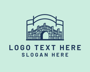 Tourism - Stone Bridge Structure logo design