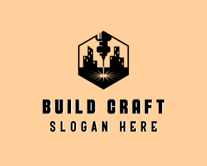 Hexagon Building CNC  logo design