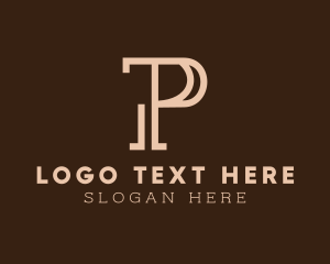 Woodworking - Modern Professional Letter P logo design