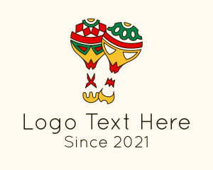 Multicolor - Festive Mexican Maracas logo design