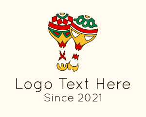 Mexican - Festive Mexican Maracas logo design