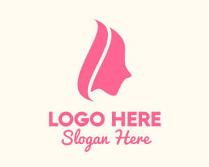 Dermatology - Pink Woman Cosmetics logo design